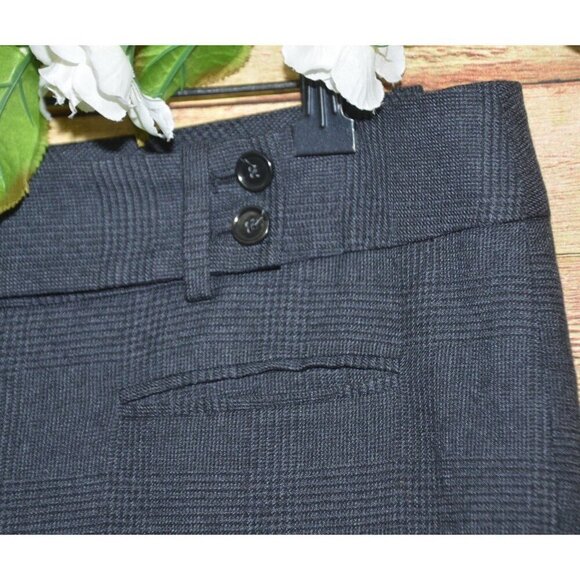 LOFT Ladies 10 Gray Glen Plaid Career Ankle Trousers Dress Pants Petite Career - Picture 3 of 11